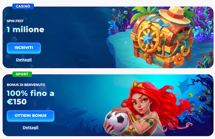 Posido Casino Italia bonuses