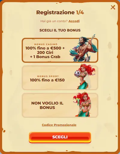 Posido Casino Italia reg