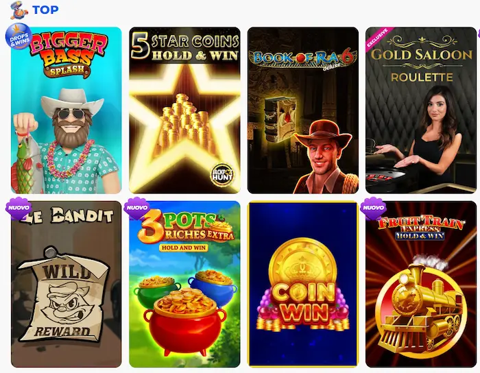 Posido Casino Italia games